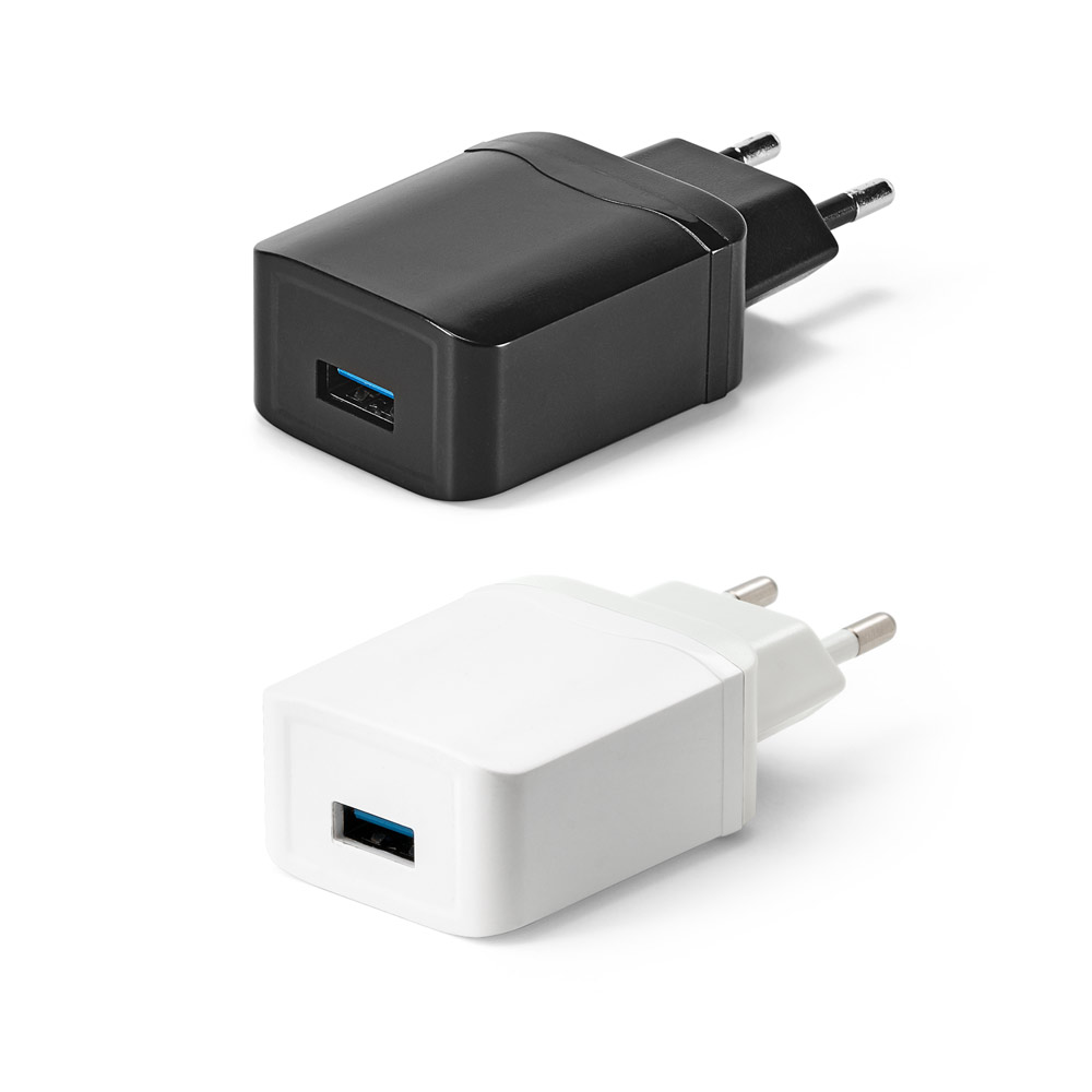 Qualcomm 3.0 ABS-adapter med USB 2.0-port - Taarbæk