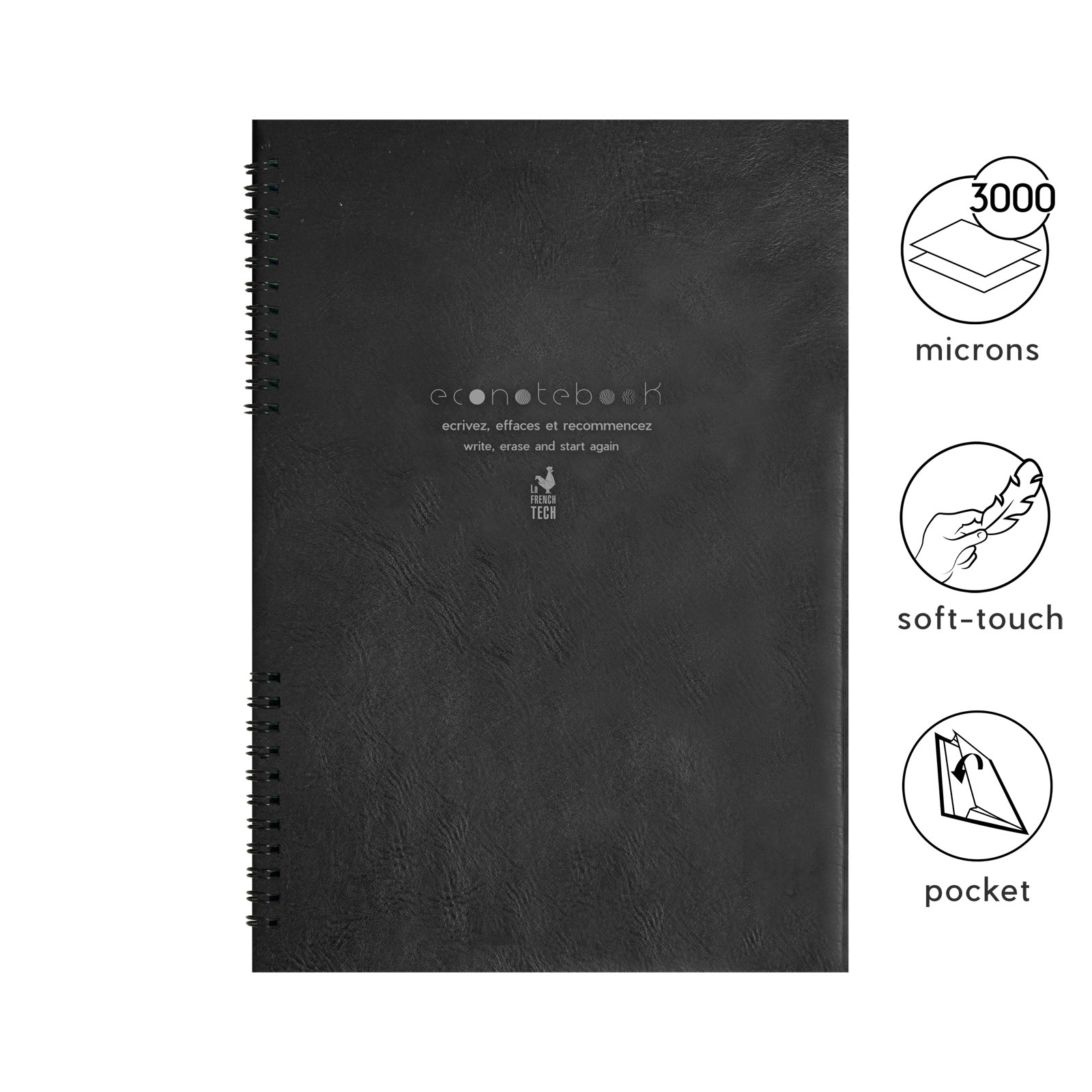 A5 EcoNotebook med PU læder cover - Brenderup