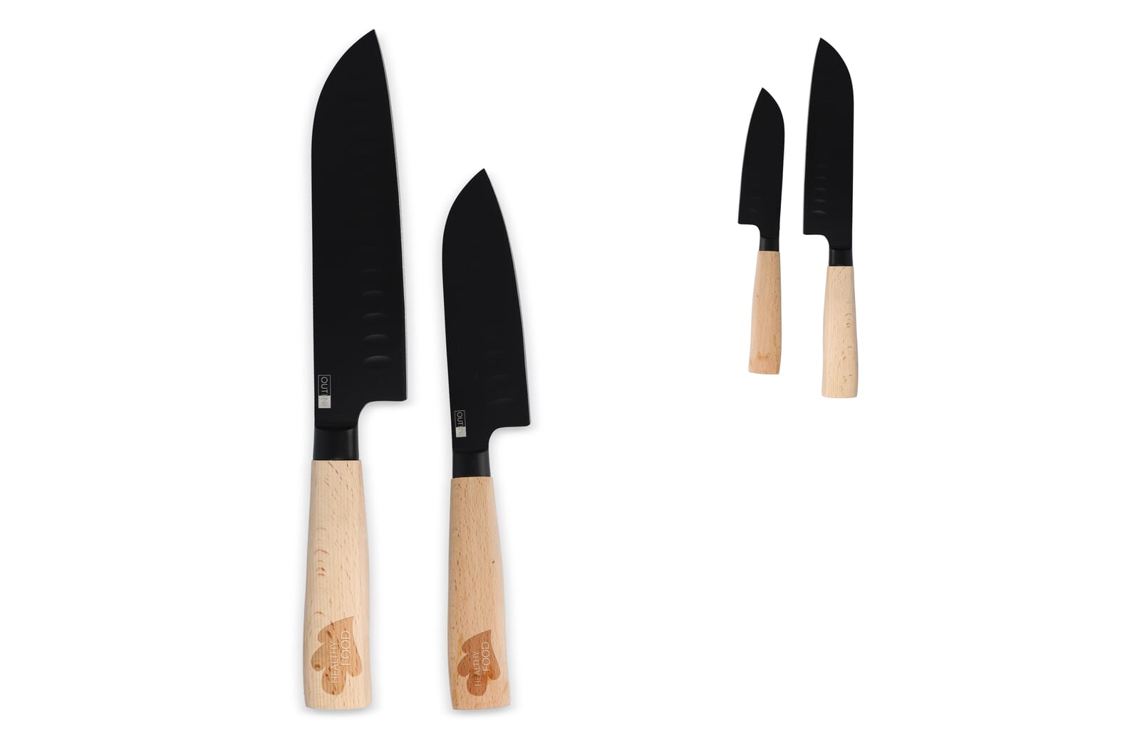 SortSilke Santoku Knivsæt - Hvorslev