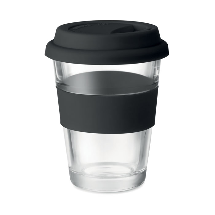 Silikone låg glas tumbler 350ml - Frederik