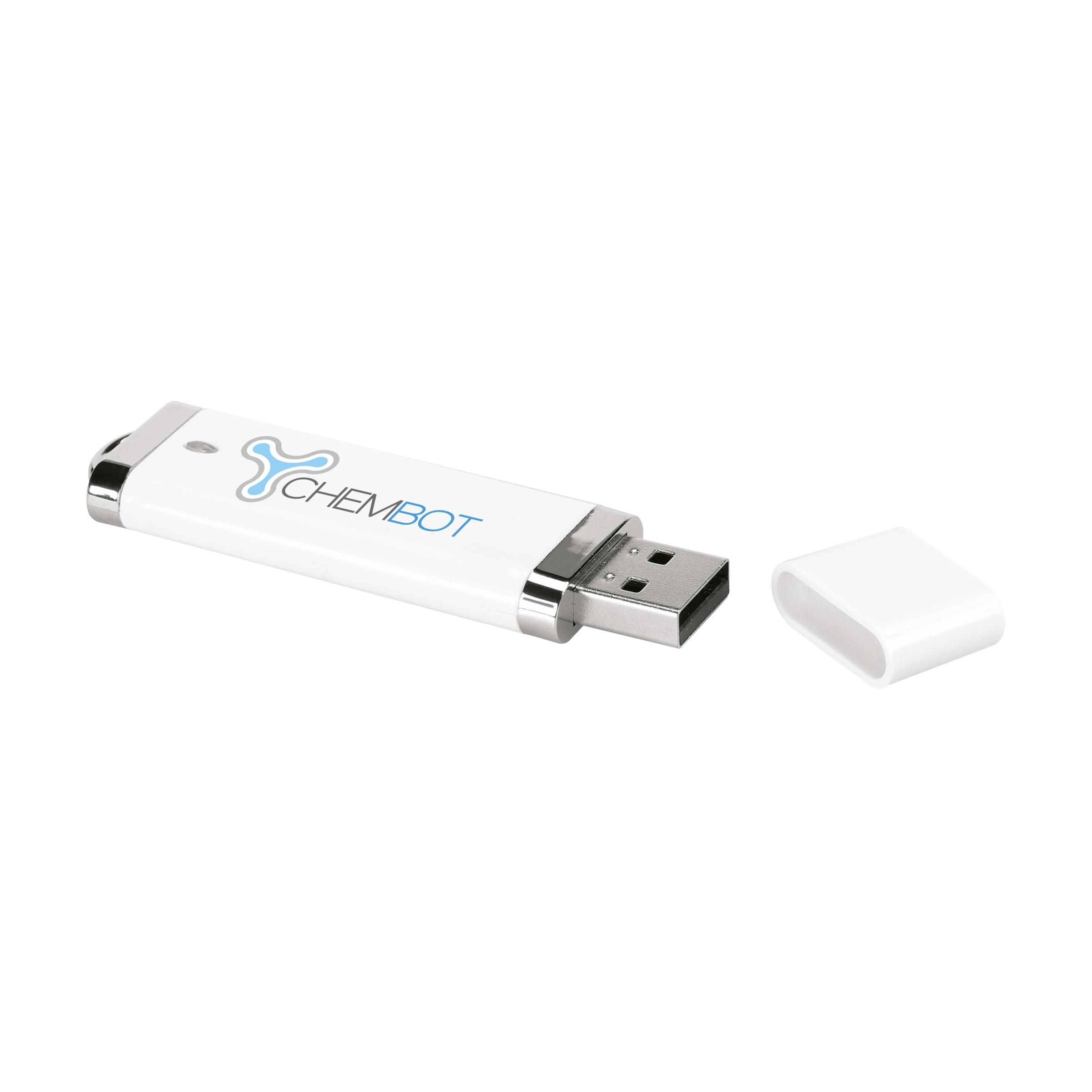 USB stick (2.0), til sikker og praktisk opbevaring og transport af filer. Klar til brug med det samme på grund af det praktiske 'Plug-and-Play' system. Kompatibelt med Windows, Mac og Linux.Hver enhed er pakket i en papkasse som standard. Prisen inkluderer et tryk i én farve på den ene side af produktet. Tilgængelig i enhver PMS farve fra 100 stykker - Oksbøl