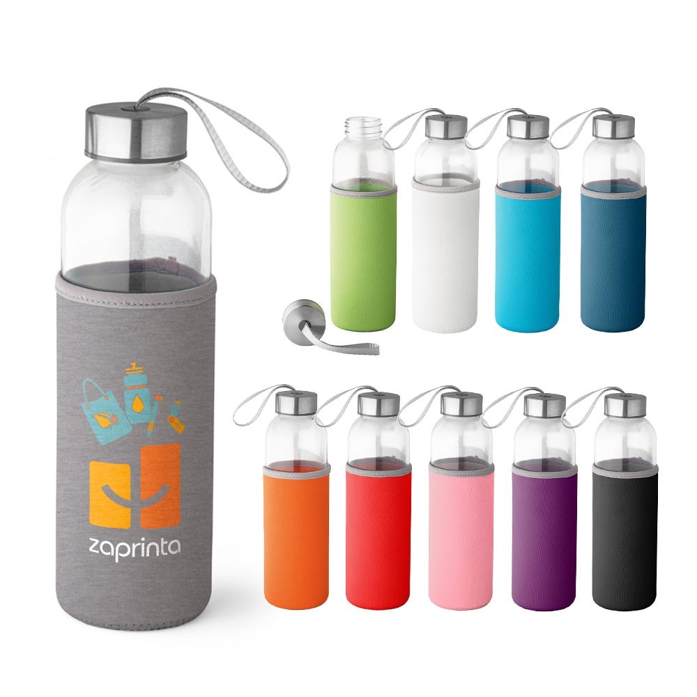 Glas og rustfrit stål Sportsflaske - Klampenborg