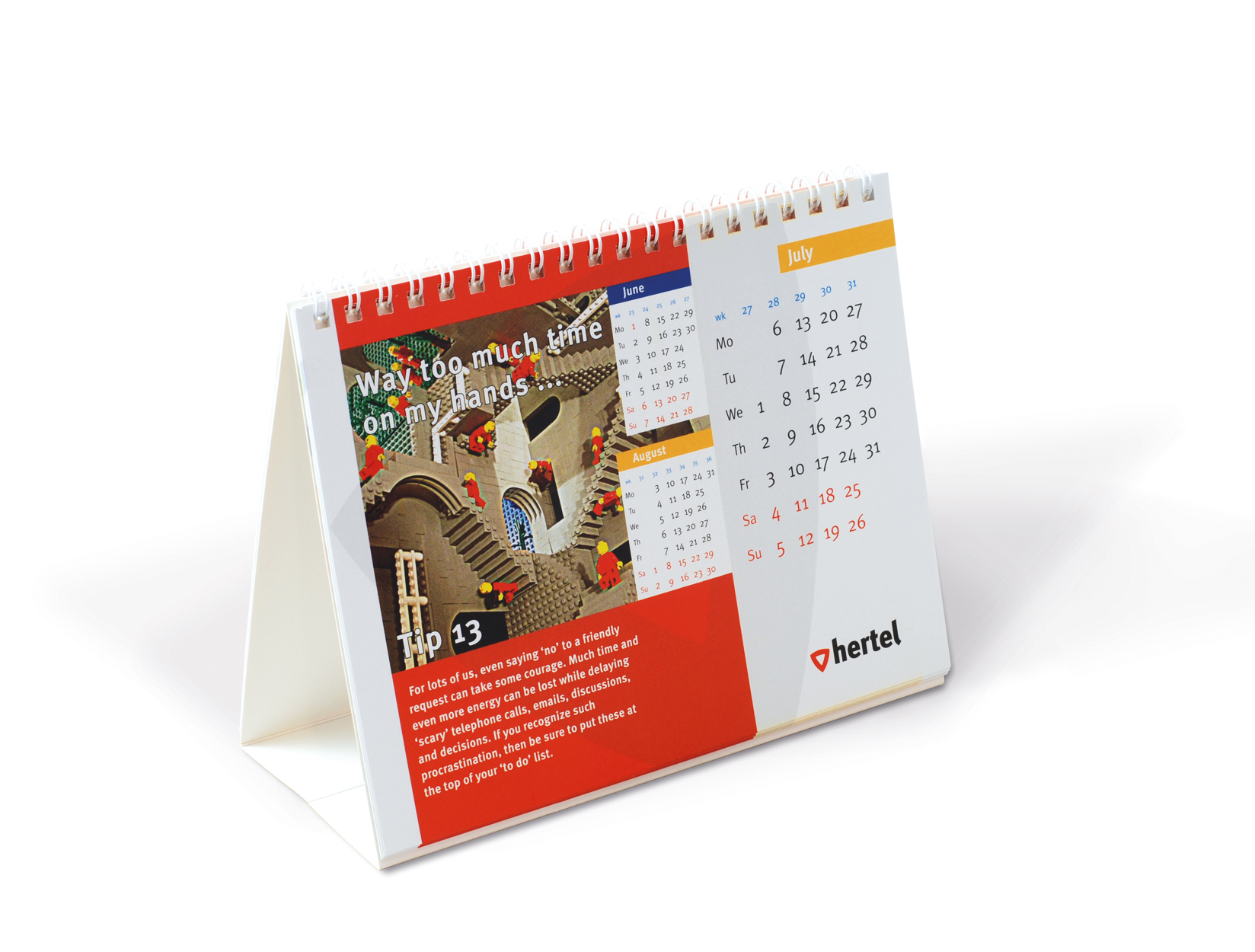 Fotokalender med Offsettrykt Wire-O Stand - Olivia