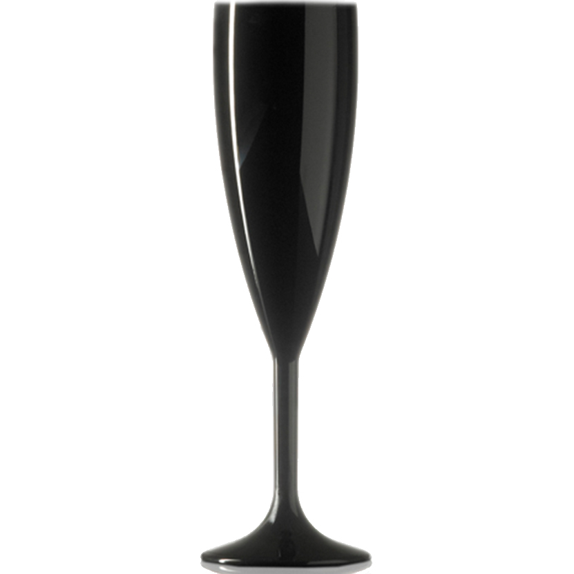 Champagneglas 190ml zwart