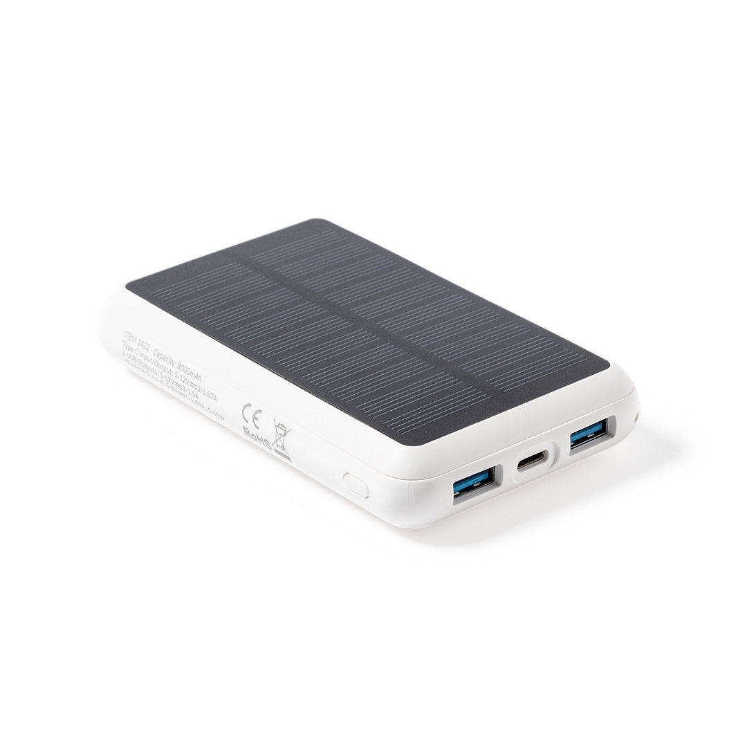 Solar Power Bank Trådløs Oplader - Rißkov