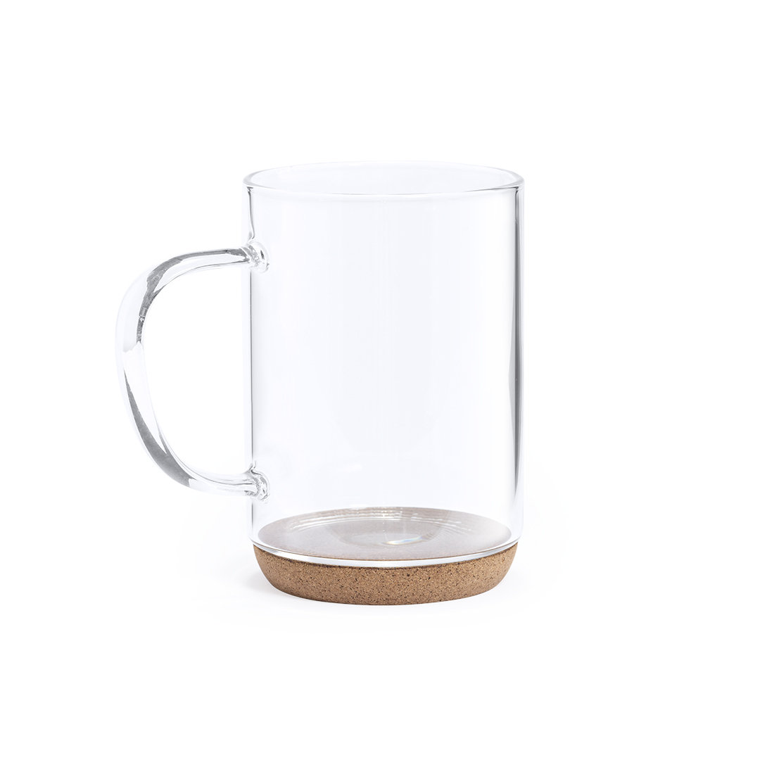 Nature Line Borsilikatglas kop med kork base 450ml - Rosenholm