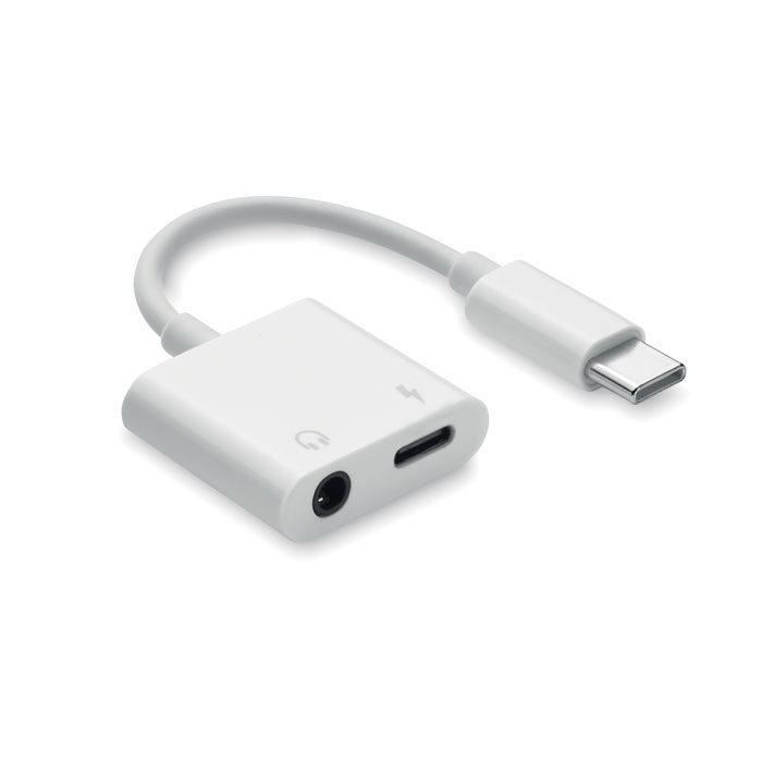 Multifunktionel USB type-C og 3.5mm jack splitter - Bjerringbro