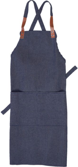 Denimforklæde med Skulderstropper (280 gsm) - Grindsted