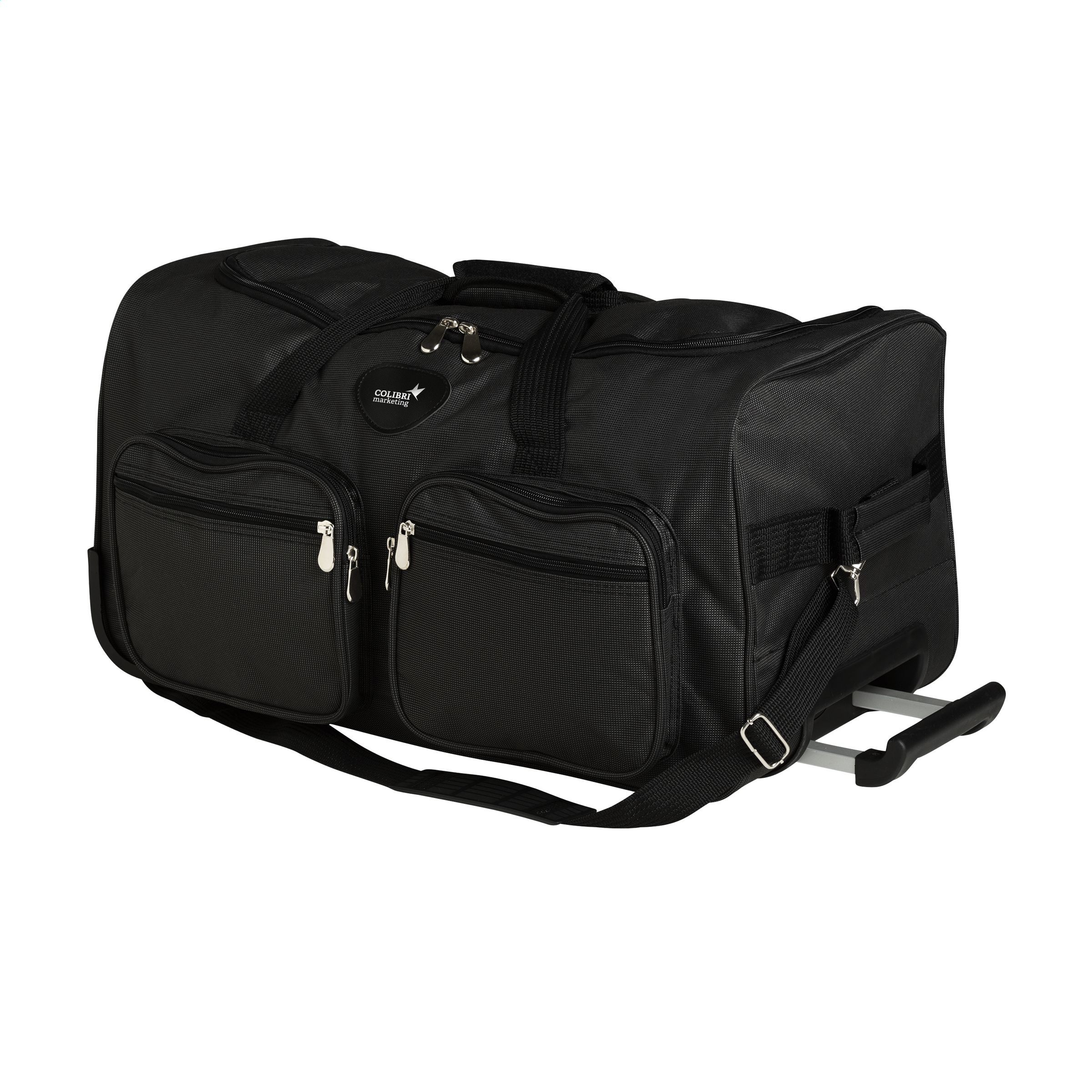 Eksklusiv duo-tone ternede bagage trolley taske - Emma