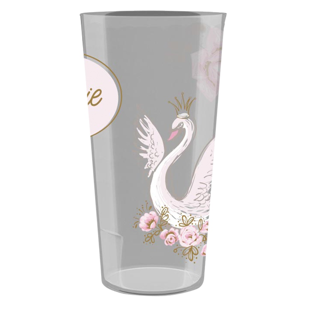 Translucent 33cl personalized cup - Four-color process printing 12.6 cm (Ghost)