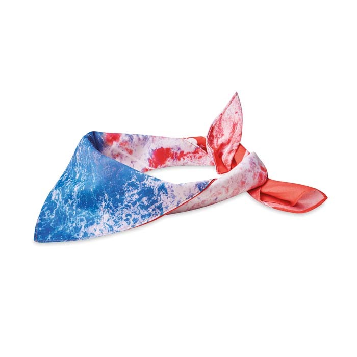 Flerfarvet polycotton bandana - Læsø