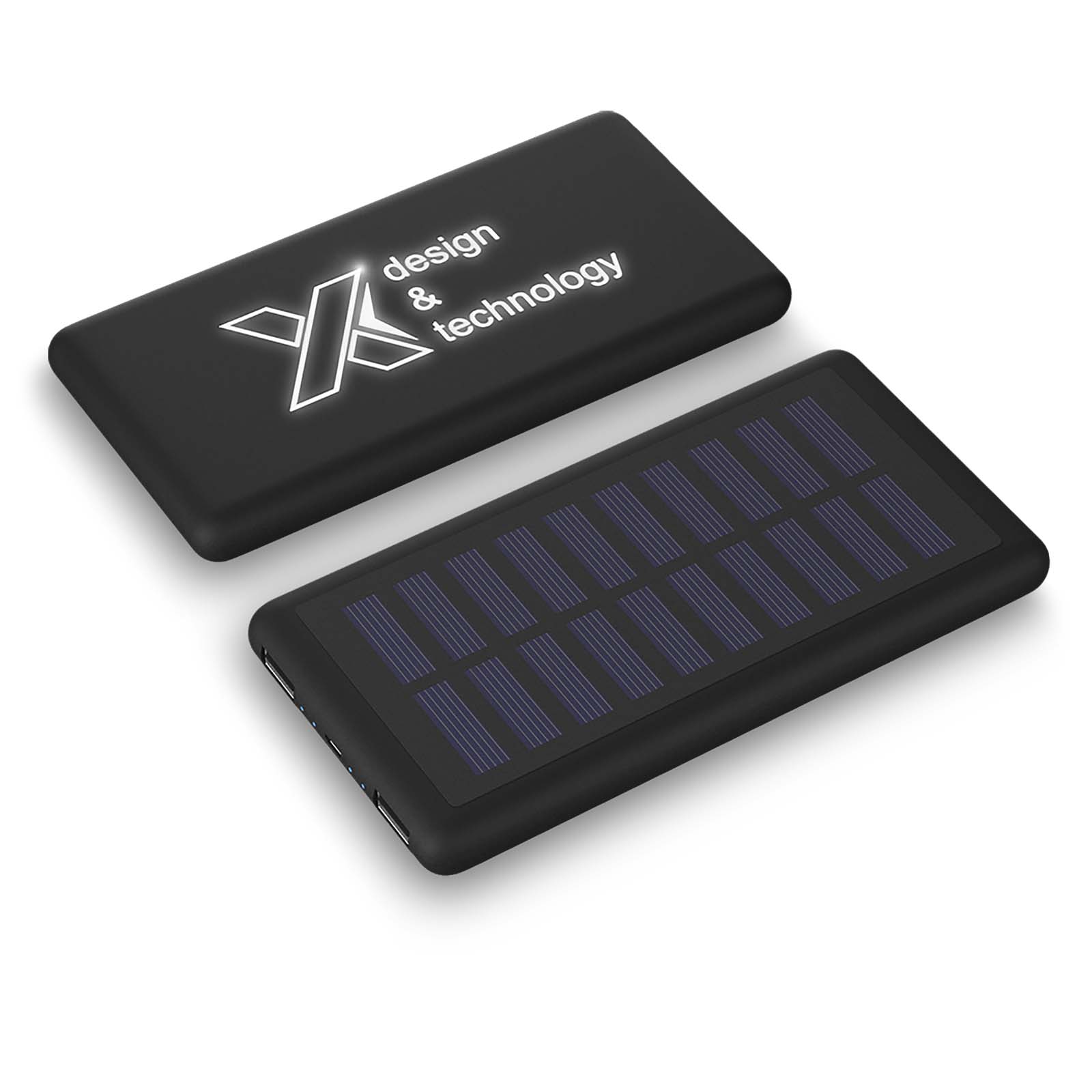 Lysopladelig solcelle powerbank 8000 mAh - Katharina