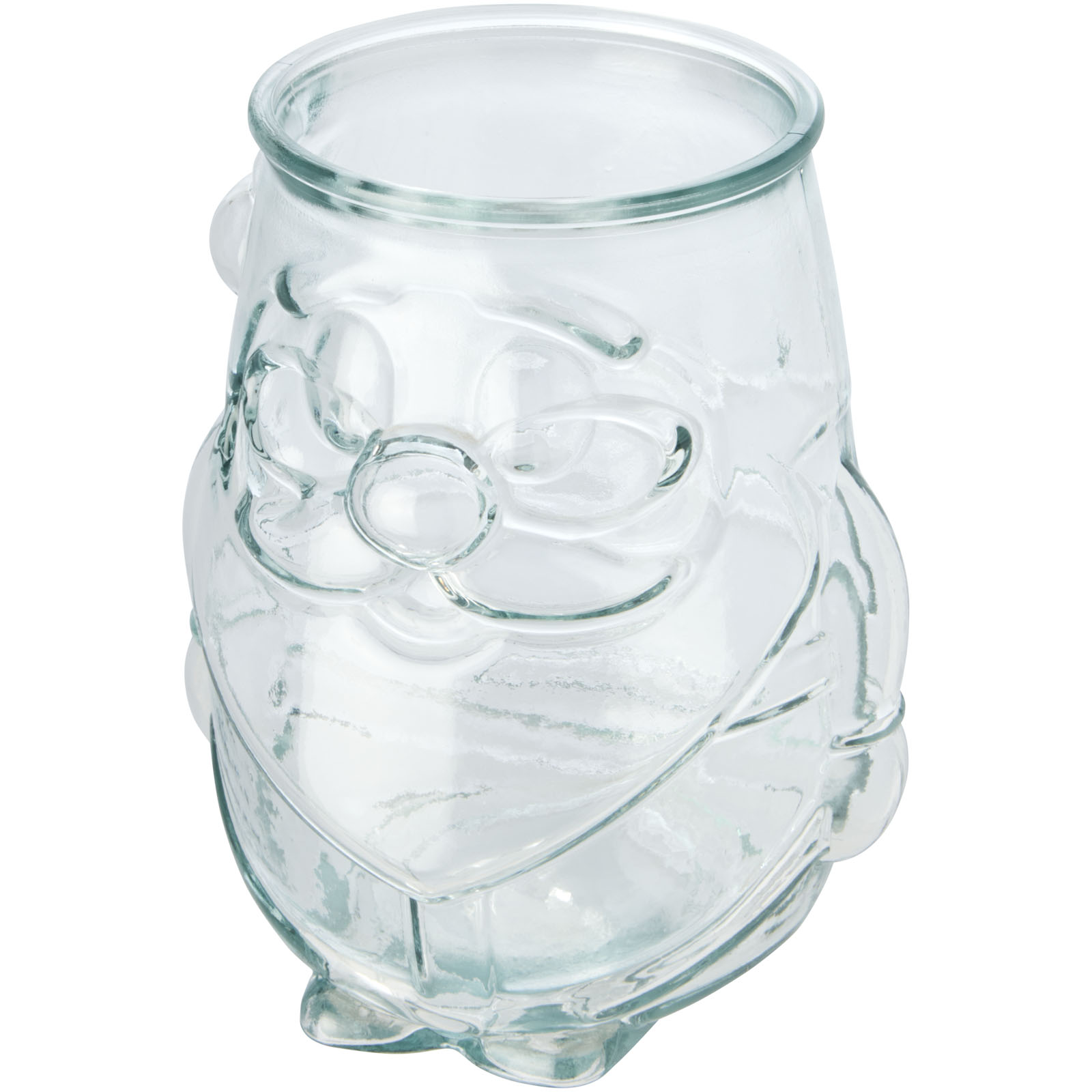 Genanvendt Glas Julemand Tealight Holder - Anna