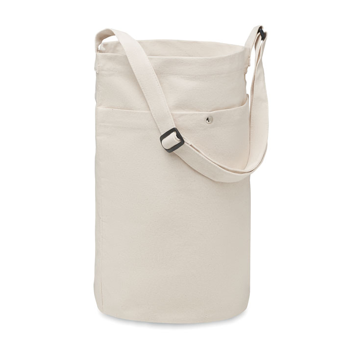 Justérbar Crossbody Lærred Taske