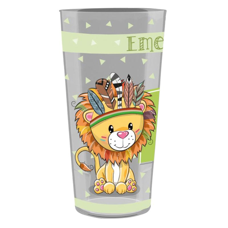 Translucent 33cl personalized cup - Four-color process printing 12.6 cm (Ghost)