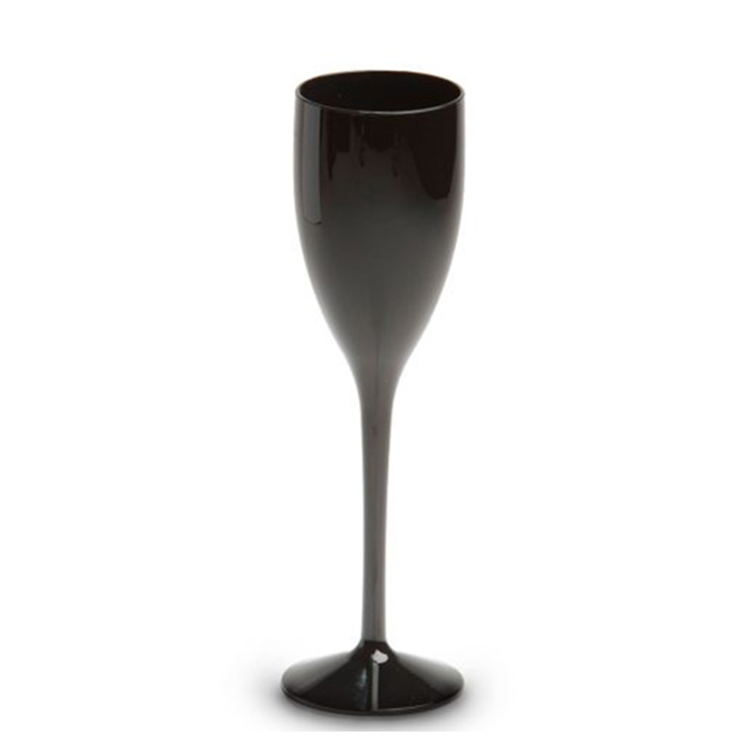 Champagneglas 120ml zwart