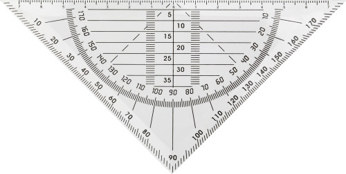 Plastik 45 graders vinkelmåler - Helena