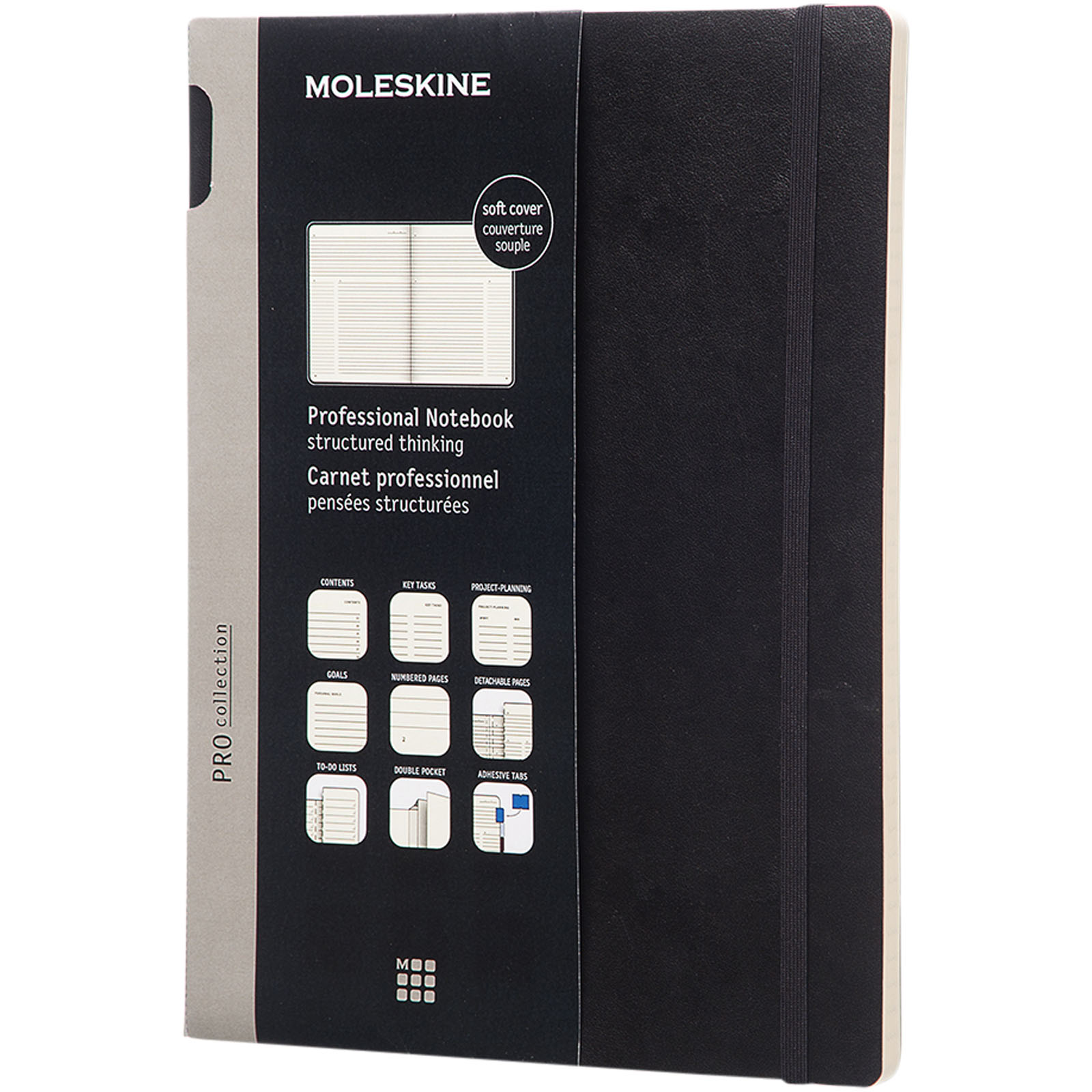 Moleskine Notebook Pro XL med blødt omslag