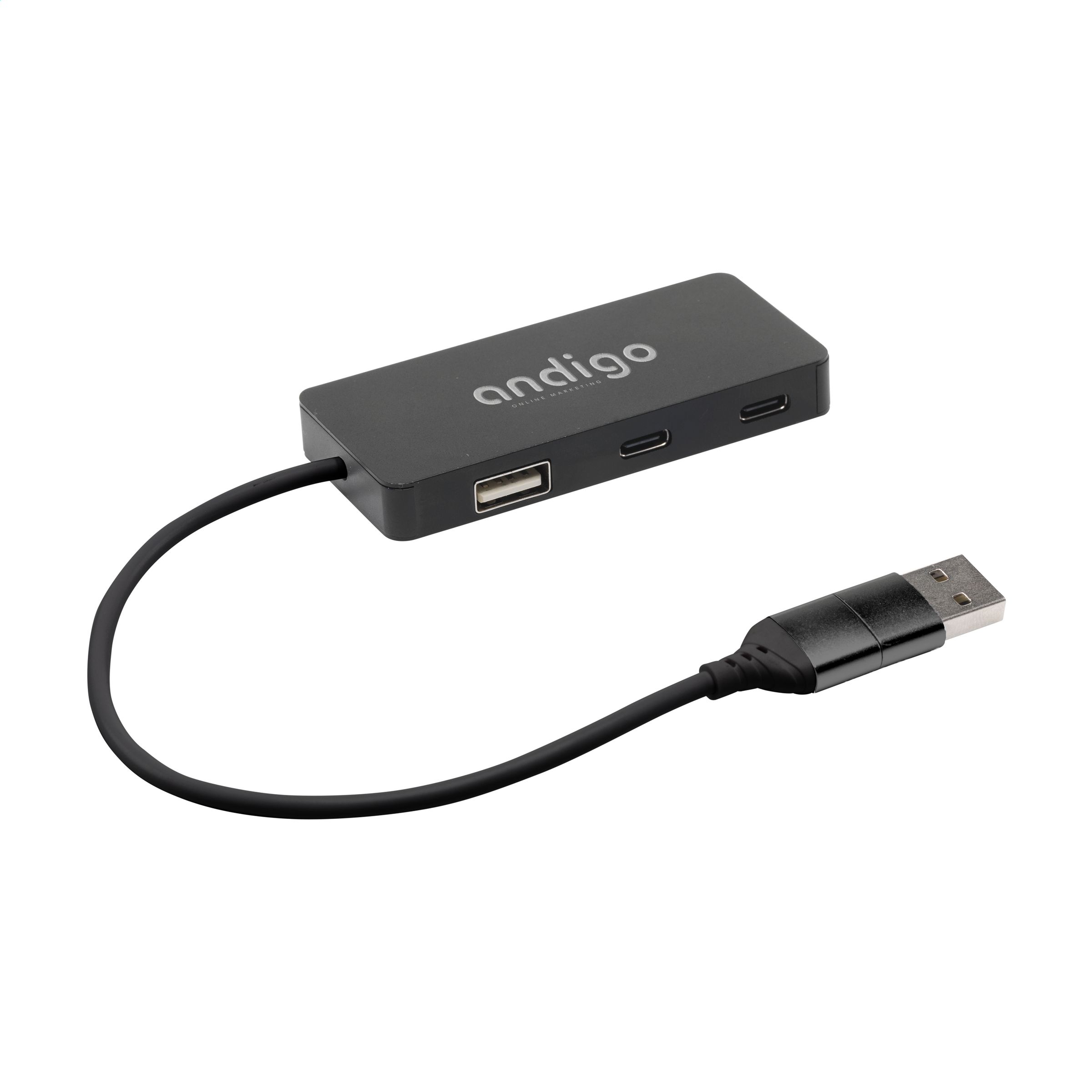 Genbrugs Alu USB Hub - Clara